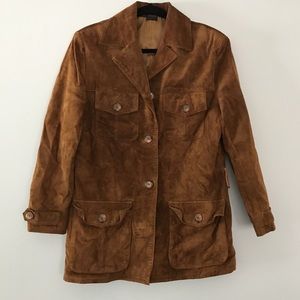 Virginia Slims Brown suede leather Jacket